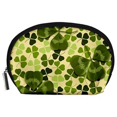 Drawn To Clovers Accessory Pouch (large) by WensdaiAmbrose