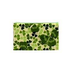 Drawn To Clovers Cosmetic Bag (xs) by WensdaiAmbrose