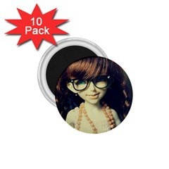 Red Braids Girl Old 1 75  Magnets (10 Pack)  by snowwhitegirl