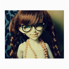 Red Braids Girl Old Small Glasses Cloth by snowwhitegirl