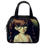 Red Braids Girl Old Classic Handbag (One Side) Front