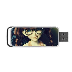 Red Braids Girl Old Portable Usb Flash (one Side) by snowwhitegirl