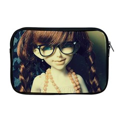 Red Braids Girl Old Apple Macbook Pro 17  Zipper Case by snowwhitegirl