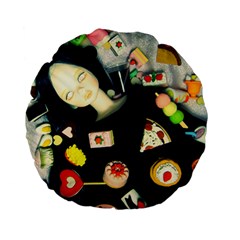 Food Standard 15  Premium Flano Round Cushions by snowwhitegirl