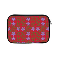 Red With Purple Flowers Apple Ipad Mini Zipper Cases by snowwhitegirl