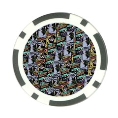 Comic Books Pattern Poker Chip Card Guard by snowwhitegirl