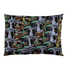 Comic Books Pattern Pillow Case by snowwhitegirl