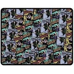 Comic Books Pattern Double Sided Fleece Blanket (medium)  by snowwhitegirl