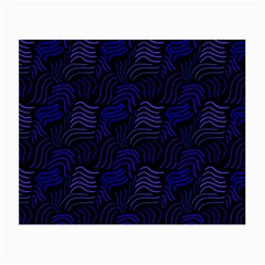 Blue & Black Waves Small Glasses Cloth by modernwhimsy