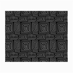 Gray Square Swirl Small Glasses Cloth