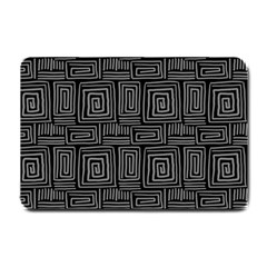 Gray Square Swirl Small Doormat 