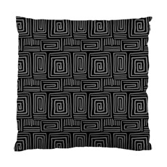 Gray Square Swirl Standard Cushion Case (Two Sides)