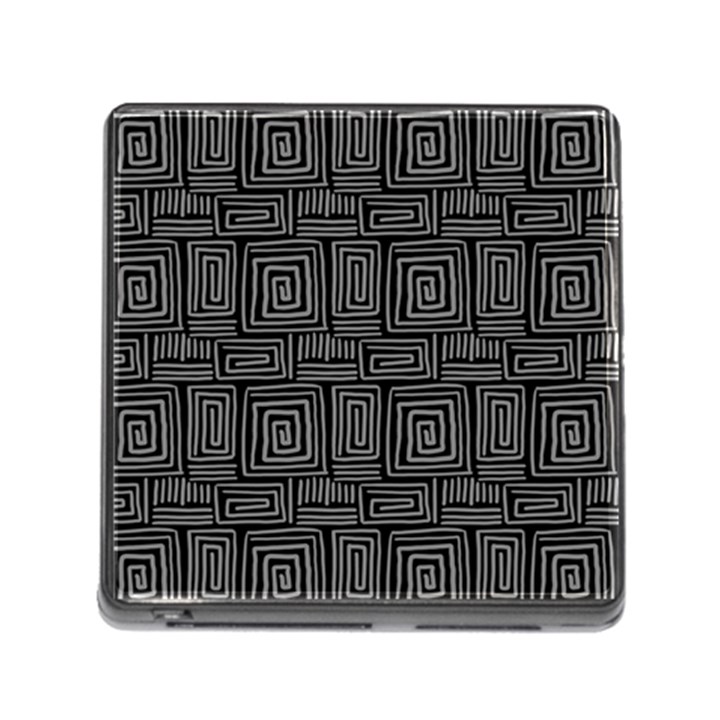 Gray Square Swirl Memory Card Reader (Square 5 Slot)