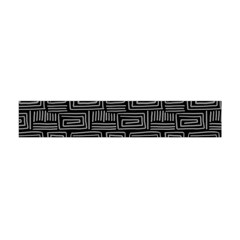 Gray Square Swirl Flano Scarf (Mini)