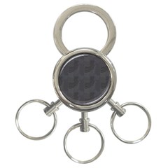 Gray Swirl 3-ring Key Chains by modernwhimsy