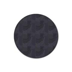 Gray Swirl Rubber Round Coaster (4 Pack)  by modernwhimsy