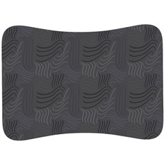 Gray Swirl Velour Seat Head Rest Cushion by modernwhimsy