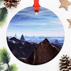 Planet Discover Fantasy World Ornament (round) by Pakrebo