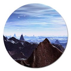 Planet Discover Fantasy World Magnet 5  (round) by Pakrebo