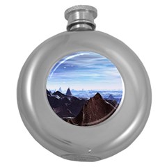 Planet Discover Fantasy World Round Hip Flask (5 Oz) by Pakrebo