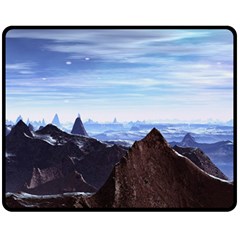 Planet Discover Fantasy World Fleece Blanket (medium)  by Pakrebo