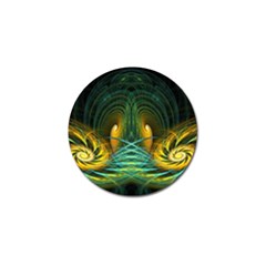 Fractal Jwildfire Scifi Golf Ball Marker (4 Pack) by Pakrebo