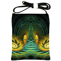 Fractal Jwildfire Scifi Shoulder Sling Bag by Pakrebo