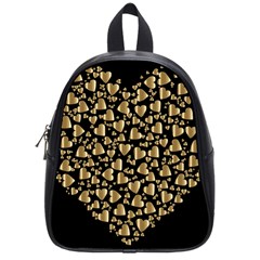 Colorful Prismatic Chromatic Heart School Bag (small) by Pakrebo