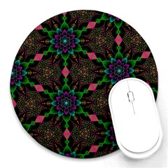 Backgrounds Pattern Wallpaper Color Round Mousepads