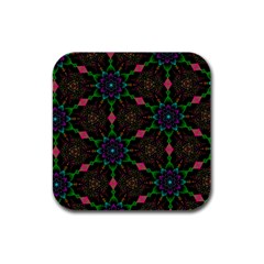 Backgrounds Pattern Wallpaper Color Rubber Square Coaster (4 pack) 