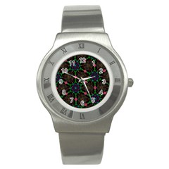 Backgrounds Pattern Wallpaper Color Stainless Steel Watch