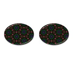 Backgrounds Pattern Wallpaper Color Cufflinks (Oval)