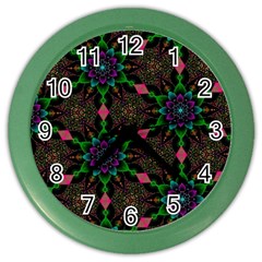 Backgrounds Pattern Wallpaper Color Color Wall Clock