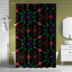 Backgrounds Pattern Wallpaper Color Shower Curtain 48  x 72  (Small) 