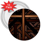 Fractal Pattern Texture Design 3  Buttons (10 pack)  Front