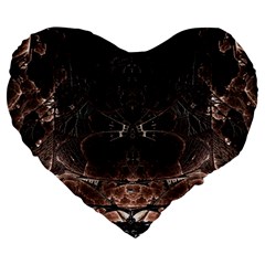 Fractal Mandelbulb 3d Action Large 19  Premium Heart Shape Cushions by Pakrebo