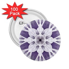 Fractal Floral Pattern Decorative 2 25  Buttons (100 Pack)  by Pakrebo