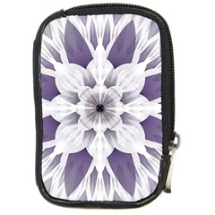 Fractal Floral Pattern Decorative Compact Camera Leather Case by Pakrebo