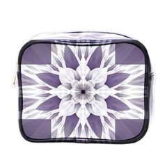 Fractal Floral Pattern Decorative Mini Toiletries Bag (one Side)