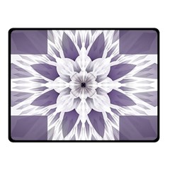 Fractal Floral Pattern Decorative Double Sided Fleece Blanket (small)  by Pakrebo