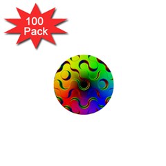 Ball Sphere Digital Art Fractals 1  Mini Buttons (100 Pack)  by Pakrebo