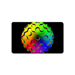 Ball Sphere Digital Art Fractals Magnet (name Card) by Pakrebo