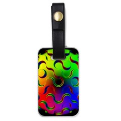 Ball Sphere Digital Art Fractals Luggage Tags (one Side)  by Pakrebo