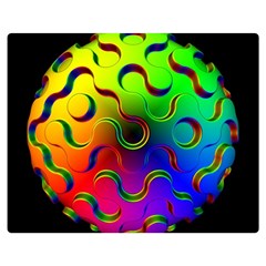 Ball Sphere Digital Art Fractals Double Sided Flano Blanket (medium)  by Pakrebo