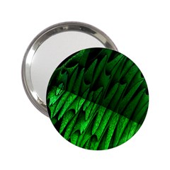 Fractal Rendering Background Green 2 25  Handbag Mirrors by Pakrebo