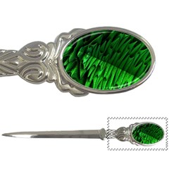 Fractal Rendering Background Green Letter Opener by Pakrebo