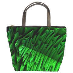 Fractal Rendering Background Green Bucket Bag