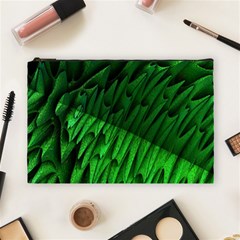 Fractal Rendering Background Green Cosmetic Bag (large) by Pakrebo