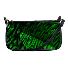 Fractal Rendering Background Green Shoulder Clutch Bag by Pakrebo