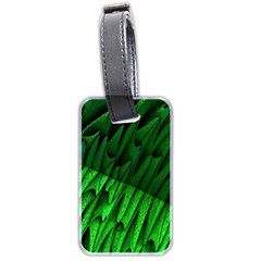 Fractal Rendering Background Green Luggage Tags (two Sides) by Pakrebo